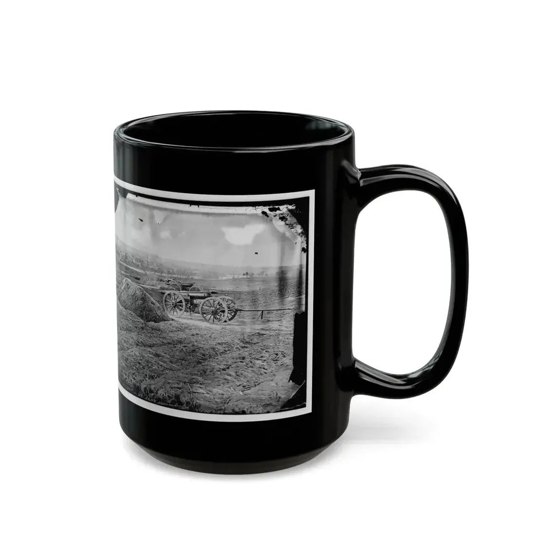 Fredericksburg, Va. View Of Town From Tyler's Battery (U.S. Civil War) Black Coffee Mug - Go Mug Yourself