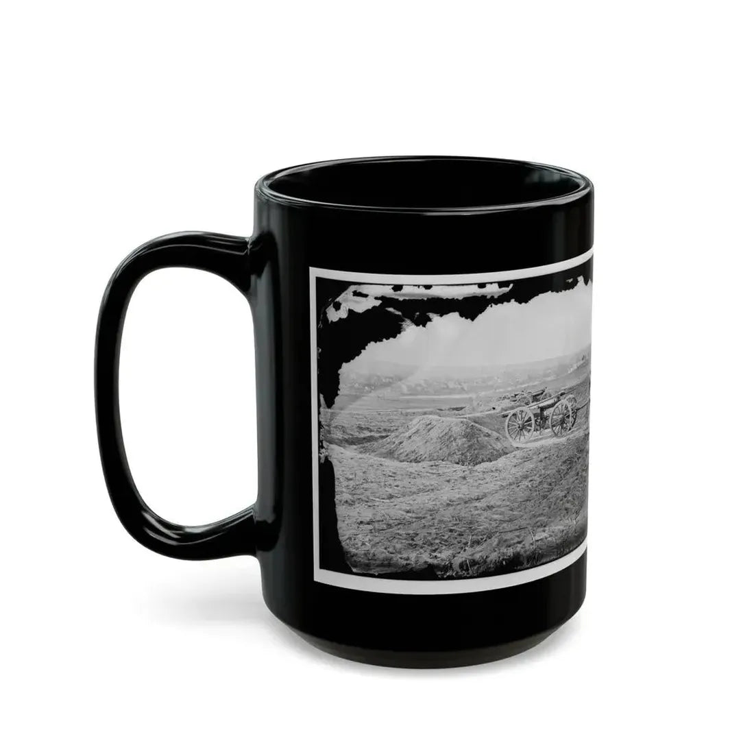 Fredericksburg, Va. View Of Town From Tyler's Battery (U.S. Civil War) Black Coffee Mug - Go Mug Yourself