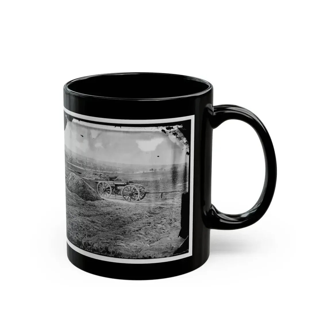 Fredericksburg, Va. View Of Town From Tyler's Battery (U.S. Civil War) Black Coffee Mug - Go Mug Yourself