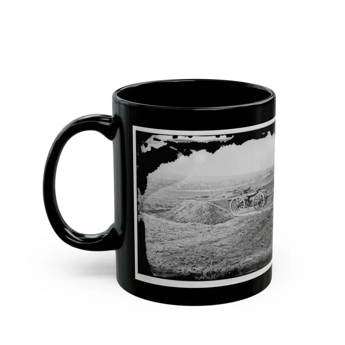Fredericksburg, Va. View Of Town From Tyler's Battery (U.S. Civil War) Black Coffee Mug - Go Mug Yourself