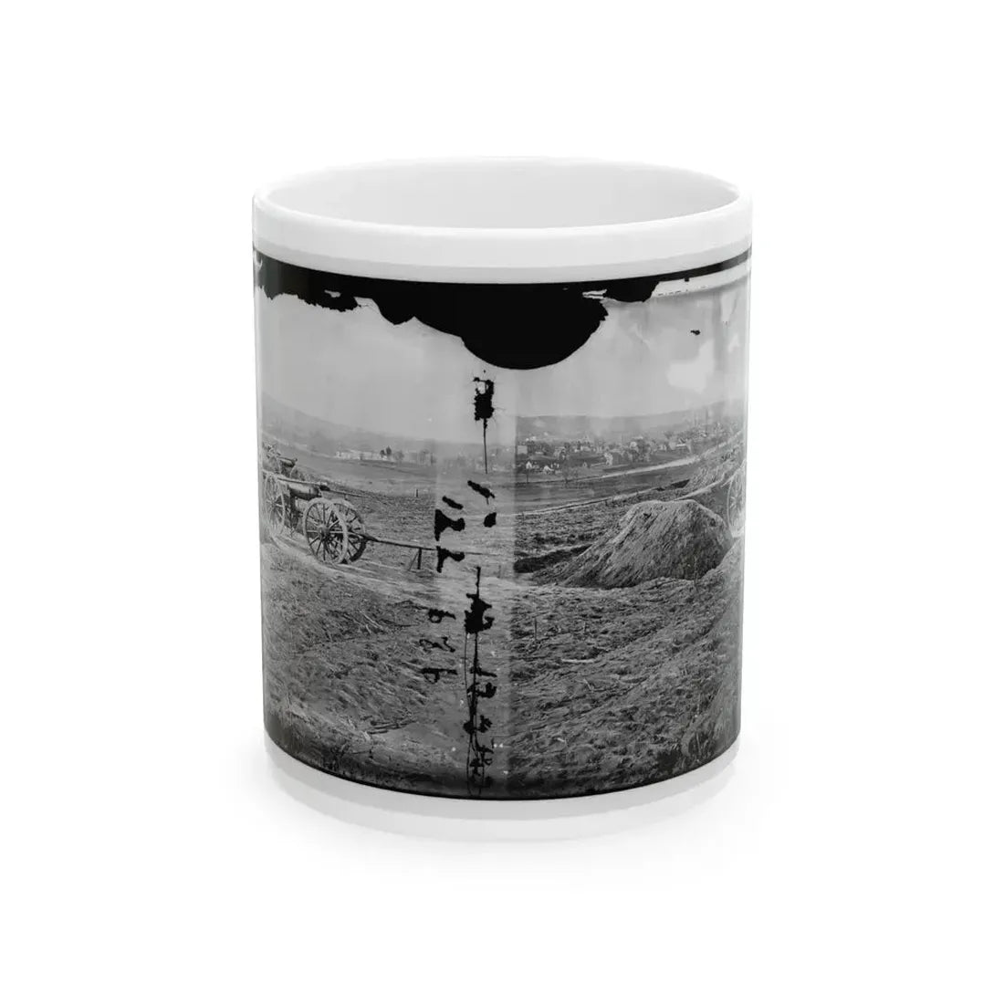 Fredericksburg, Va. View Of Town From Tyler's Battery (U.S. Civil War) White Coffee Mug 11oz - Go Mug Yourself
