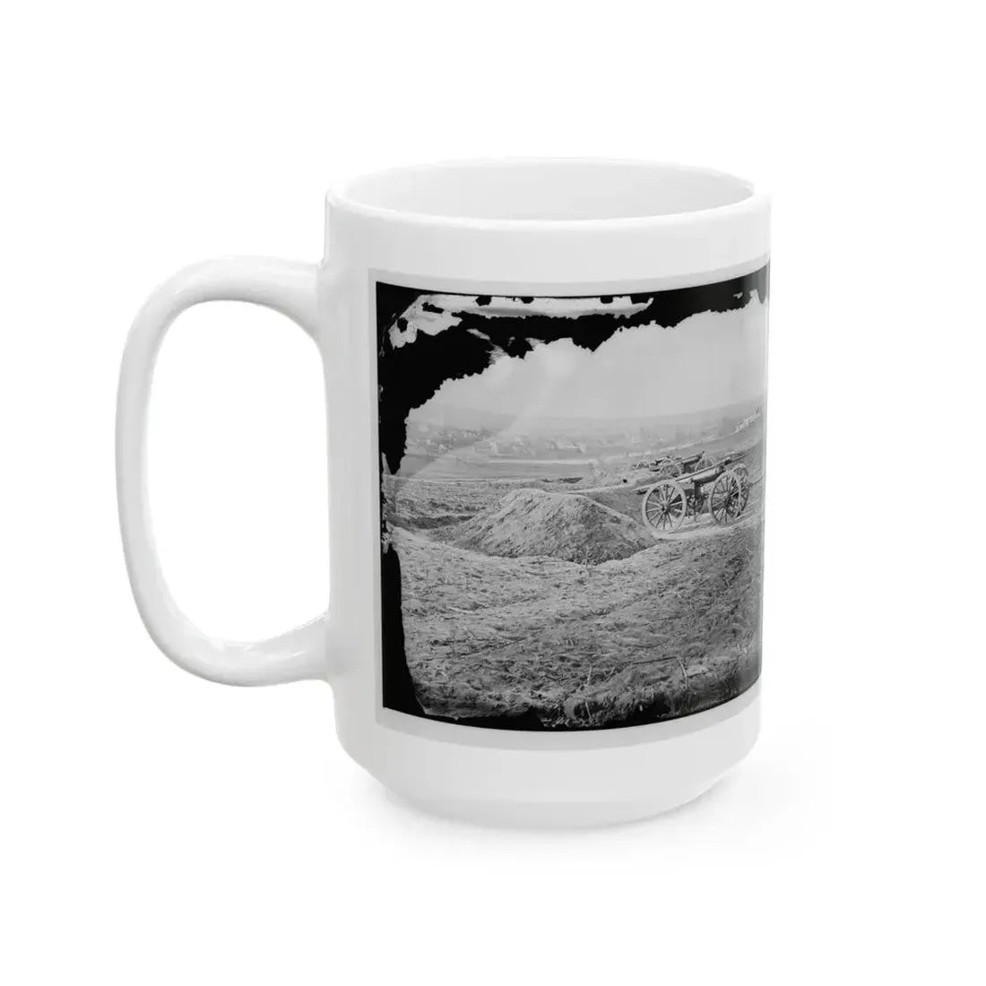 Fredericksburg, Va. View Of Town From Tyler's Battery (U.S. Civil War) White Coffee Mug - Go Mug Yourself
