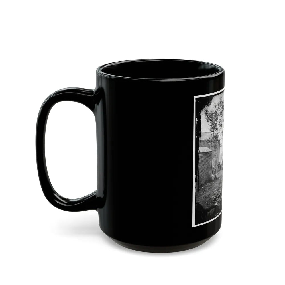 Fredericksburg, Va. Cooking Tent Of The U.S. Sanitary Commission (U.S. Civil War) Black Coffee Mug-Go Mug Yourself