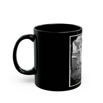 Fredericksburg, Va. Cooking Tent Of The U.S. Sanitary Commission (U.S. Civil War) Black Coffee Mug-Go Mug Yourself