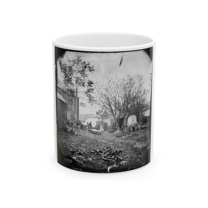 Fredericksburg, Va. Cooking Tent Of The U.S. Sanitary Commission (U.S. Civil War) White Coffee Mug-11oz-Go Mug Yourself