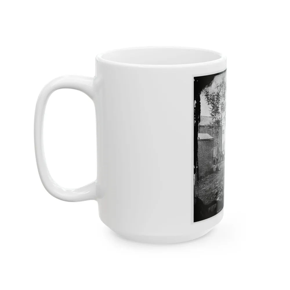 Fredericksburg, Va. Cooking Tent Of The U.S. Sanitary Commission (U.S. Civil War) White Coffee Mug-Go Mug Yourself