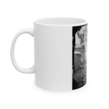 Fredericksburg, Va. Cooking Tent Of The U.S. Sanitary Commission (U.S. Civil War) White Coffee Mug-Go Mug Yourself