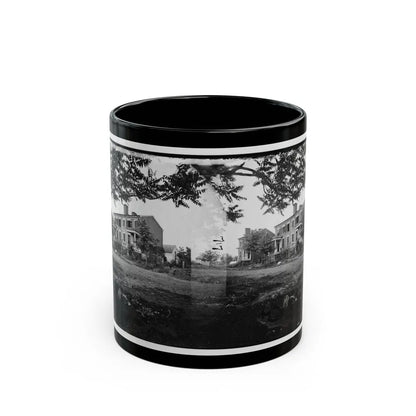 Fredericksburg, Va. Houses Damaged By The Shelling Of December 13, 1862 (U.S. Civil War) Black Coffee Mug-11oz-Go Mug Yourself