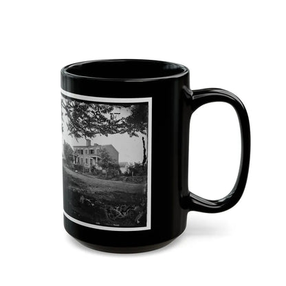 Fredericksburg, Va. Houses Damaged By The Shelling Of December 13, 1862 (U.S. Civil War) Black Coffee Mug-Go Mug Yourself