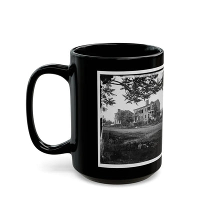 Fredericksburg, Va. Houses Damaged By The Shelling Of December 13, 1862 (U.S. Civil War) Black Coffee Mug-Go Mug Yourself