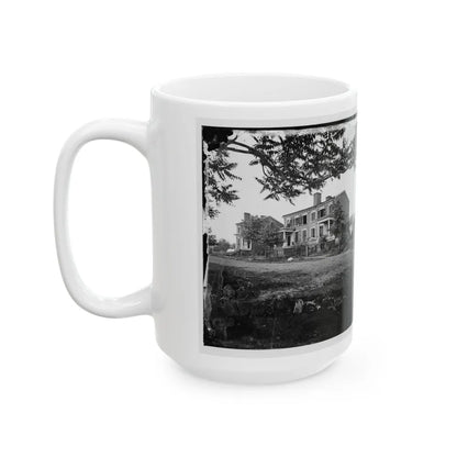 Fredericksburg, Va. Houses Damaged By The Shelling Of December 13, 1862 (U.S. Civil War) White Coffee Mug-Go Mug Yourself