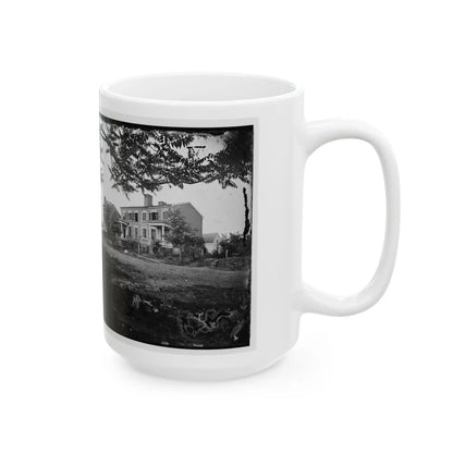 Fredericksburg, Va. Houses Damaged By The Shelling Of December 13, 1862 (U.S. Civil War) White Coffee Mug-Go Mug Yourself