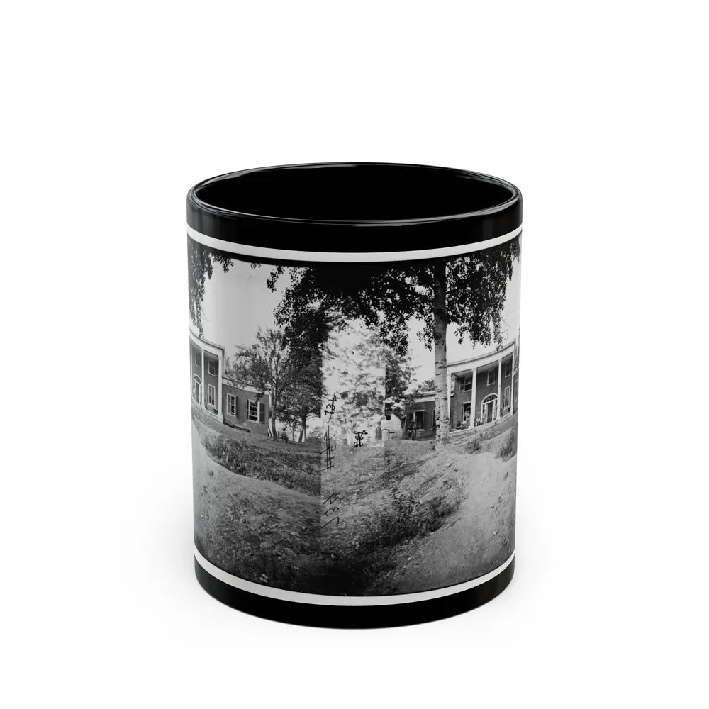 Fredericksburg, Va. Marye House, With Rifle Pits In Front (U.S. Civil War) Black Coffee Mug-11oz-Go Mug Yourself