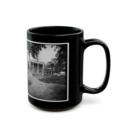 Fredericksburg, Va. Marye House, With Rifle Pits In Front (U.S. Civil War) Black Coffee Mug-Go Mug Yourself