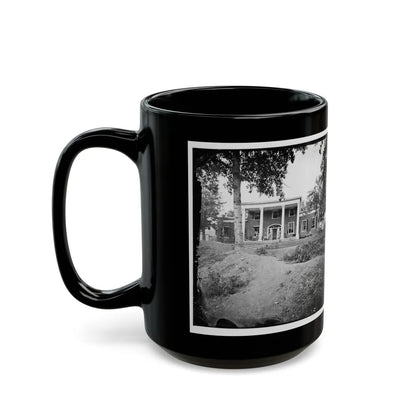 Fredericksburg, Va. Marye House, With Rifle Pits In Front (U.S. Civil War) Black Coffee Mug-Go Mug Yourself