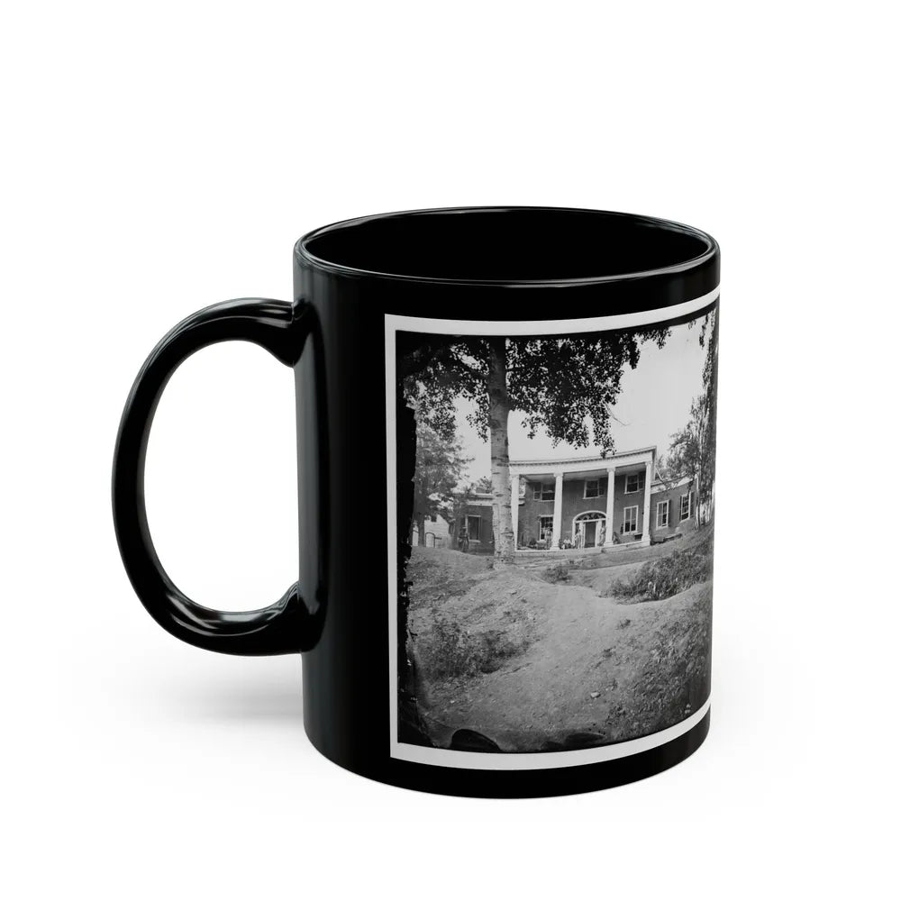 Fredericksburg, Va. Marye House, With Rifle Pits In Front (U.S. Civil War) Black Coffee Mug-Go Mug Yourself