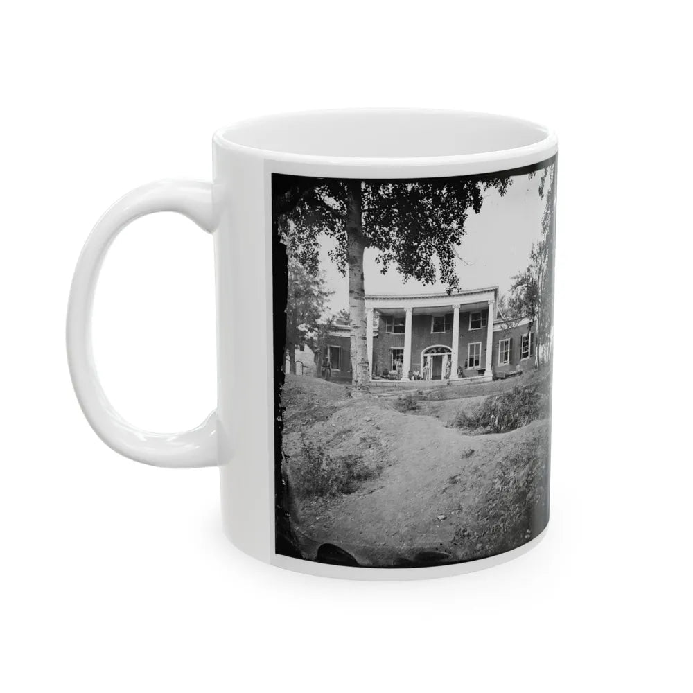 Fredericksburg, Va. Marye House, With Rifle Pits In Front (U.S. Civil War) White Coffee Mug-Go Mug Yourself