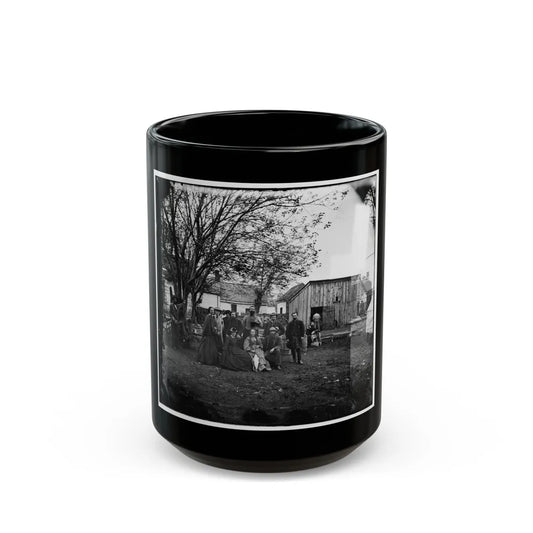 Fredericksburg, Va. Nurses And Officers Of The U.S. Sanitary Commission (U.S. Civil War) Black Coffee Mug-15oz-Go Mug Yourself