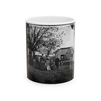 Fredericksburg, Va. Nurses And Officers Of The U.S. Sanitary Commission (U.S. Civil War) White Coffee Mug-11oz-Go Mug Yourself