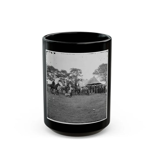 Fredericksburg, Va. Soldiers Filling Canteens (U.S. Civil War) Black Coffee Mug-15oz-Go Mug Yourself