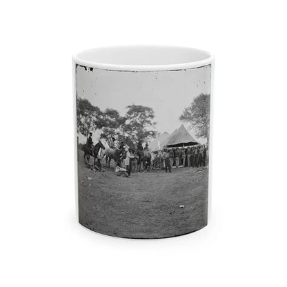 Fredericksburg, Va. Soldiers Filling Canteens (U.S. Civil War) White Coffee Mug-11oz-Go Mug Yourself