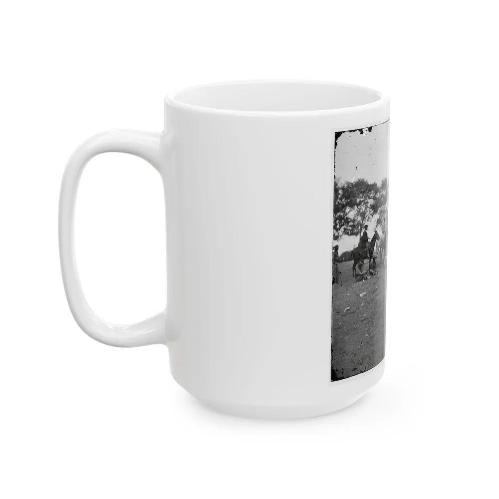 Fredericksburg, Va. Soldiers Filling Canteens (U.S. Civil War) White Coffee Mug-Go Mug Yourself