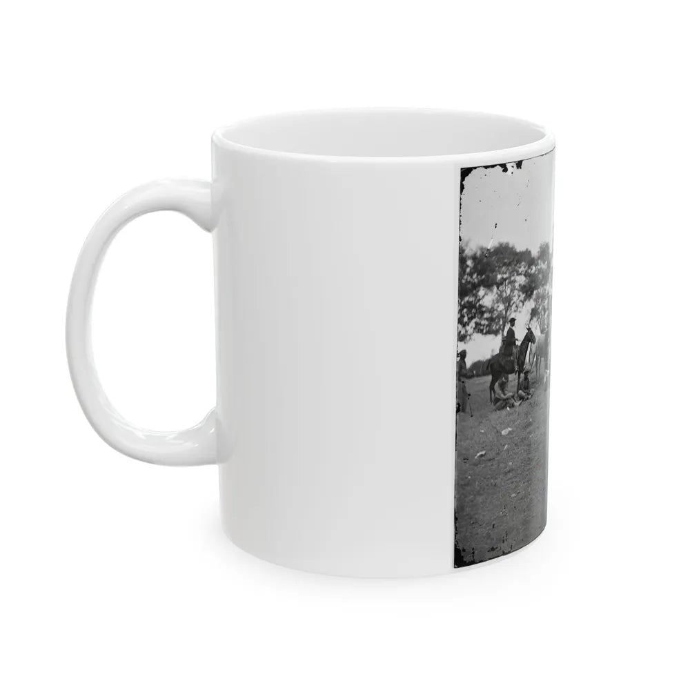 Fredericksburg, Va. Soldiers Filling Canteens (U.S. Civil War) White Coffee Mug-Go Mug Yourself