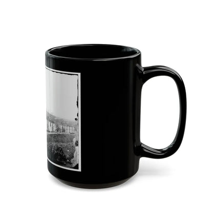 Fredericksburg, Va. View Of Town From East Bank Of The Rappahannock (U.S. Civil War) Black Coffee Mug-Go Mug Yourself