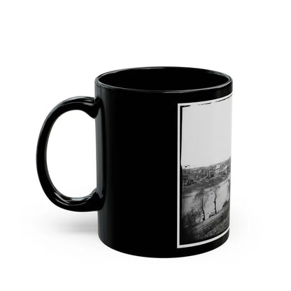 Fredericksburg, Va. View Of Town From East Bank Of The Rappahannock (U.S. Civil War) Black Coffee Mug-Go Mug Yourself