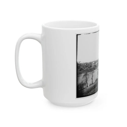 Fredericksburg, Va. View Of Town From East Bank Of The Rappahannock (U.S. Civil War) White Coffee Mug-Go Mug Yourself