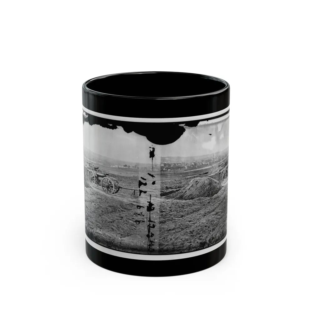 Fredericksburg, Va. View Of Town From Tyler's Battery (U.S. Civil War) Black Coffee Mug-11oz-Go Mug Yourself