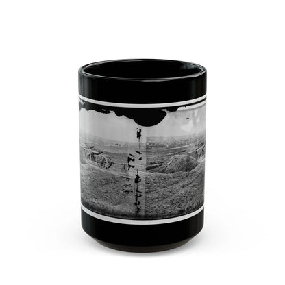 Fredericksburg, Va. View Of Town From Tyler's Battery (U.S. Civil War) Black Coffee Mug-15oz-Go Mug Yourself