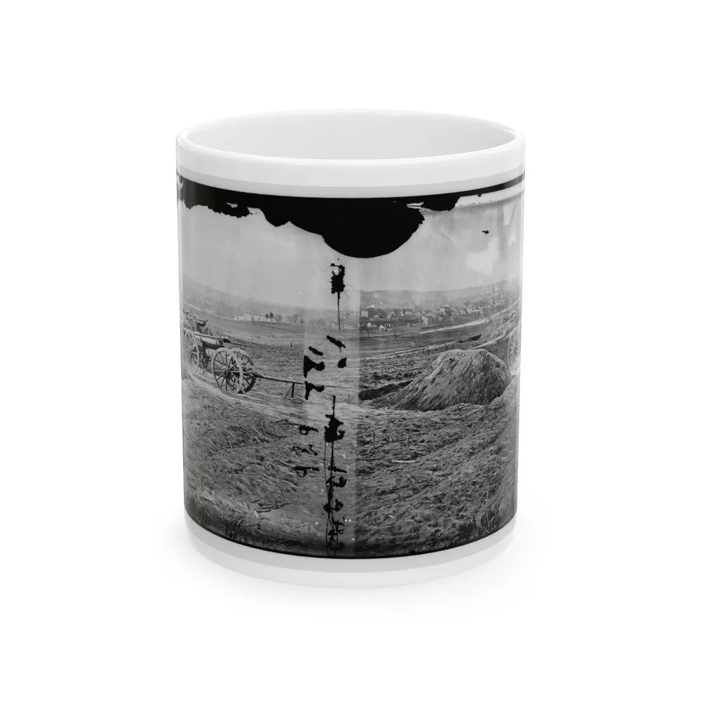 Fredericksburg, Va. View Of Town From Tyler's Battery (U.S. Civil War) White Coffee Mug-11oz-Go Mug Yourself