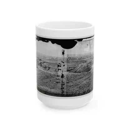 Fredericksburg, Va. View Of Town From Tyler's Battery (U.S. Civil War) White Coffee Mug-15oz-Go Mug Yourself