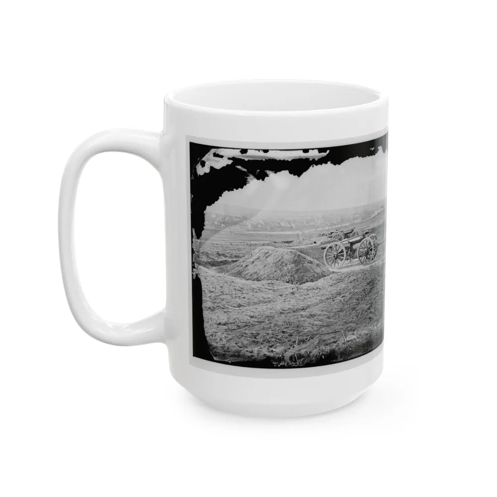 Fredericksburg, Va. View Of Town From Tyler's Battery (U.S. Civil War) White Coffee Mug-Go Mug Yourself