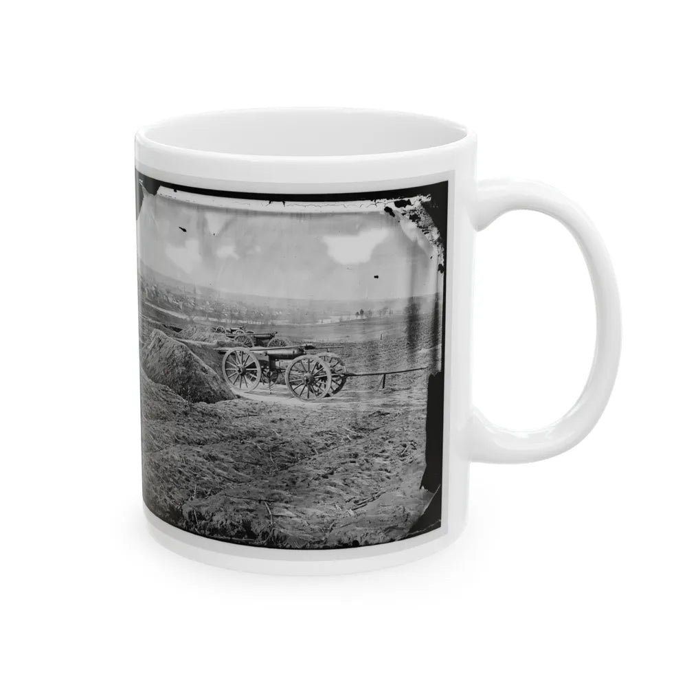 Fredericksburg, Va. View Of Town From Tyler's Battery (U.S. Civil War) White Coffee Mug-Go Mug Yourself