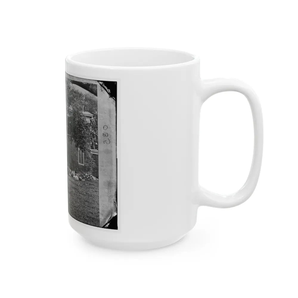 Fredericksburg, Va. Wounded From The Battle Of The Wilderness (U.S. Civil War) White Coffee Mug-Go Mug Yourself