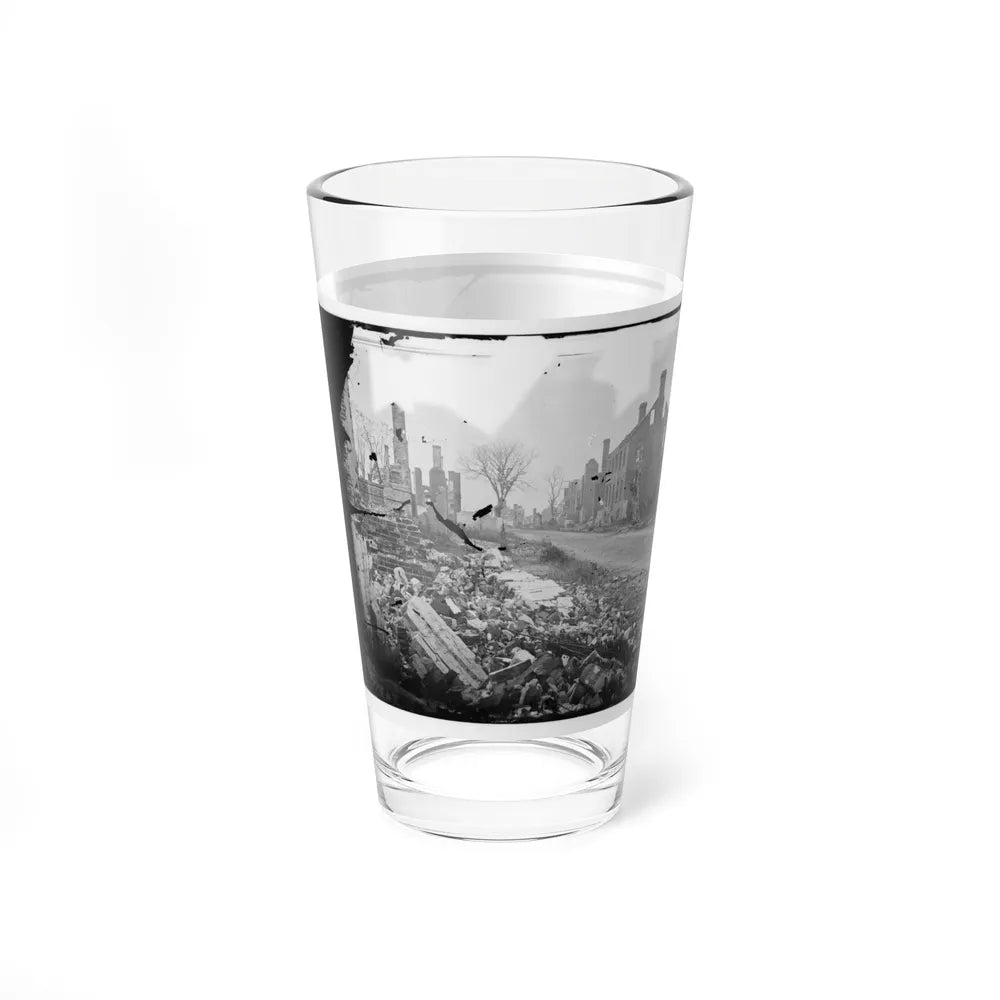 Fredericksburg, Virginia . Ruins Of Houses (U.S. Civil War) Pint Glass 16oz-Go Mug Yourself