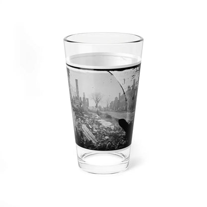 Fredericksburg, Virginia . Ruins Of Houses (U.S. Civil War) Pint Glass 16oz-Go Mug Yourself