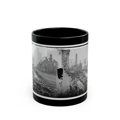Fredericksburg, Virginia . Ruins Of Houses (U.S. Civil War) Black Coffee Mug 11oz - Go Mug Yourself