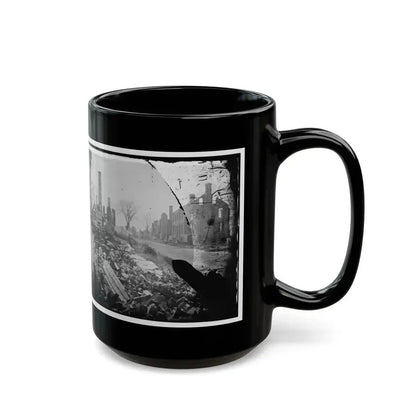 Fredericksburg, Virginia . Ruins Of Houses (U.S. Civil War) Black Coffee Mug - Go Mug Yourself