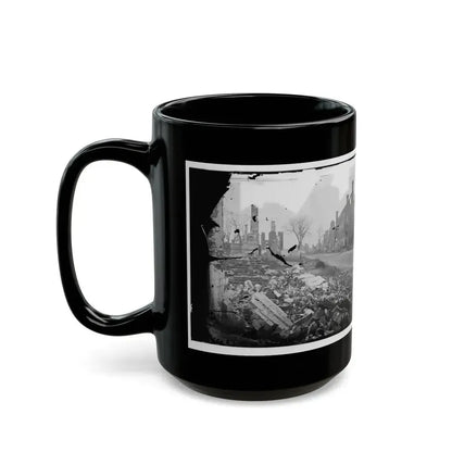 Fredericksburg, Virginia . Ruins Of Houses (U.S. Civil War) Black Coffee Mug - Go Mug Yourself
