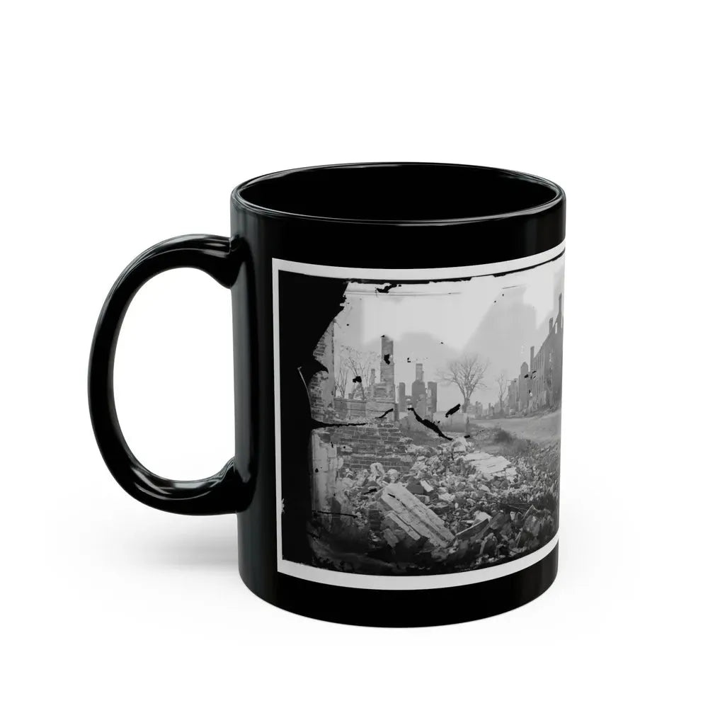 Fredericksburg, Virginia . Ruins Of Houses (U.S. Civil War) Black Coffee Mug - Go Mug Yourself