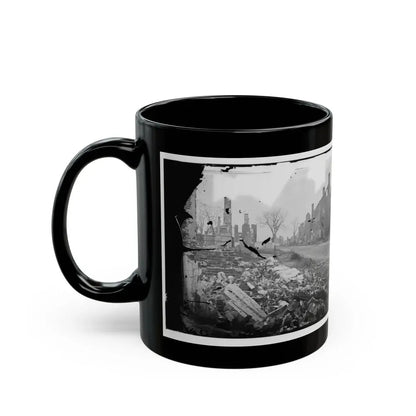 Fredericksburg, Virginia . Ruins Of Houses (U.S. Civil War) Black Coffee Mug - Go Mug Yourself