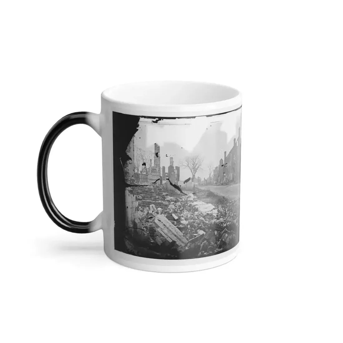 Fredericksburg, Virginia . Ruins of Houses (U.S. Civil War) Color Changing Coffee Mug 11oz - Go Mug Yourself