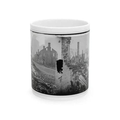 Fredericksburg, Virginia . Ruins Of Houses (U.S. Civil War) White Coffee Mug 11oz - Go Mug Yourself