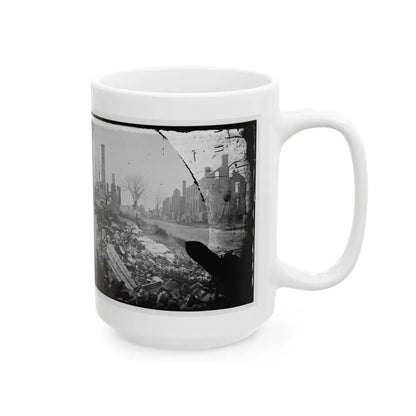 Fredericksburg, Virginia . Ruins Of Houses (U.S. Civil War) White Coffee Mug - Go Mug Yourself