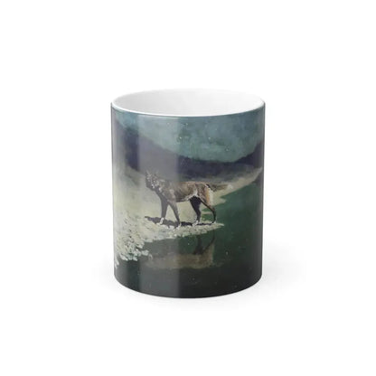 Fredric Remington (1861-1909) Moonlight Wolf c1909 - Color Changing Mug 11oz 11oz - Go Mug Yourself