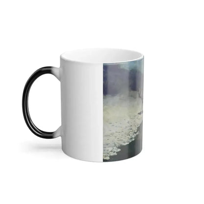 Fredric Remington (1861-1909) Moonlight Wolf c1909 - Color Changing Mug 11oz - Go Mug Yourself