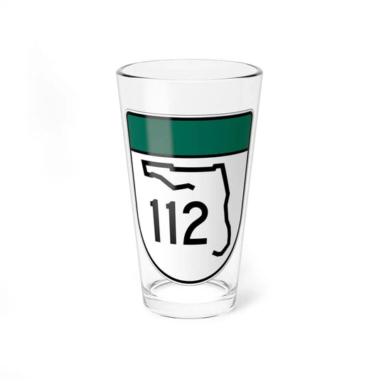 Free Florida 112 (Florida) (Road Sign) Pint Glass 16oz 16oz - Go Mug Yourself